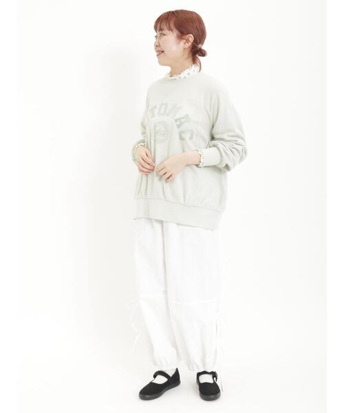 Samansa Mos2（サマンサ モスモス）の「脇リボンパラシュートパンツ（その他パンツ・レディース・カーキ/オフホワイト/ラベンダー・F）」の9枚目の写真