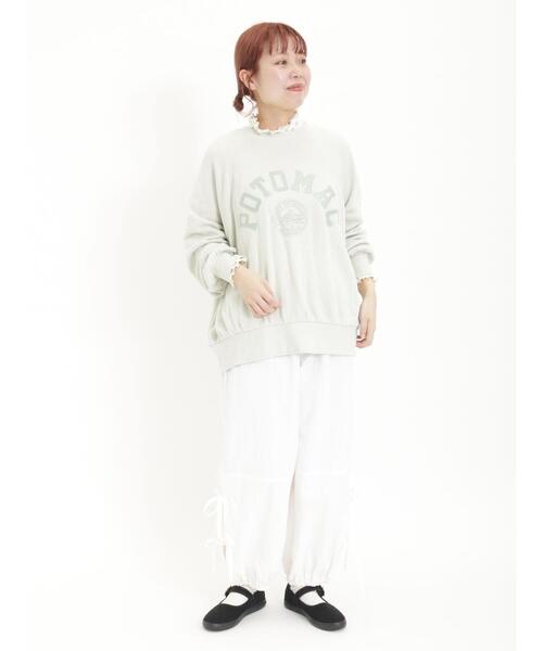 Samansa Mos2（サマンサ モスモス）の「脇リボンパラシュートパンツ（その他パンツ・レディース・カーキ/オフホワイト/ラベンダー・F）」の10枚目の写真