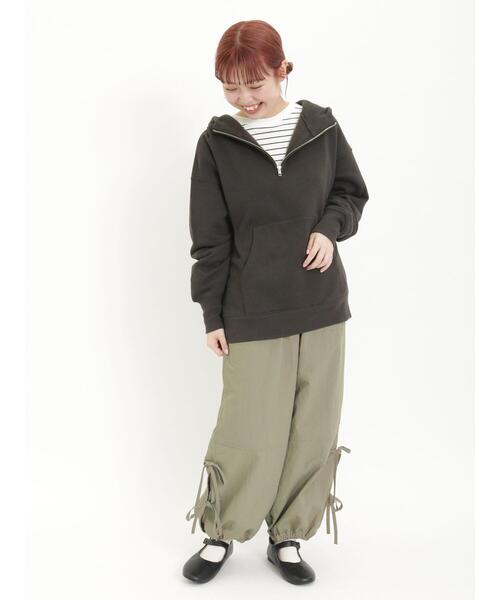 Samansa Mos2（サマンサ モスモス）の「脇リボンパラシュートパンツ（その他パンツ・レディース・カーキ/オフホワイト/ラベンダー・F）」の19枚目の写真