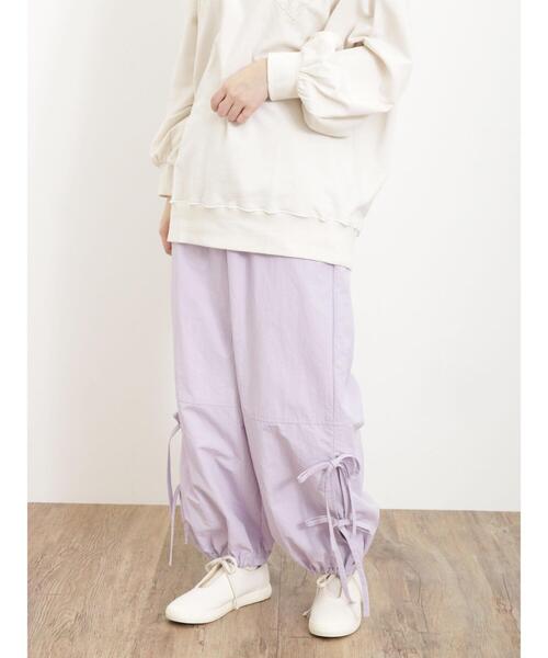 Samansa Mos2（サマンサ モスモス）の「脇リボンパラシュートパンツ（その他パンツ・レディース・カーキ/オフホワイト/ラベンダー・F）」の20枚目の写真