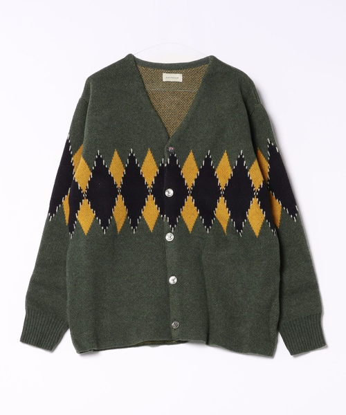 FACTOTUM(ファクトタム)の「【FACTOTUM】C/C 7G アーガイルカーディガンニット(カーディガン/ボレロ・メンズ・オリーブ/ブラック・46)」の12枚目の写真