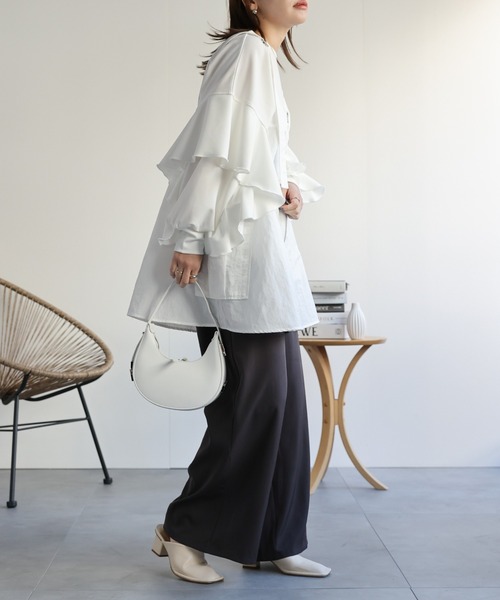 ap retro（アプレトロ）の「ナイロンジップベスト／ミリタリーベスト《動画あり》（ベスト・レディース・オフホワイト/ブラック/カーキ/チャコールグレー・FREE）」の17枚目の写真