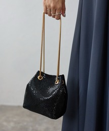 bonjour bonsoir（ボンジュール　ボンソワール）の「メタルメッシュ2WAYミニバッグ 結婚式 顔合わせ お呼ばれ（ハンドバッグ）」