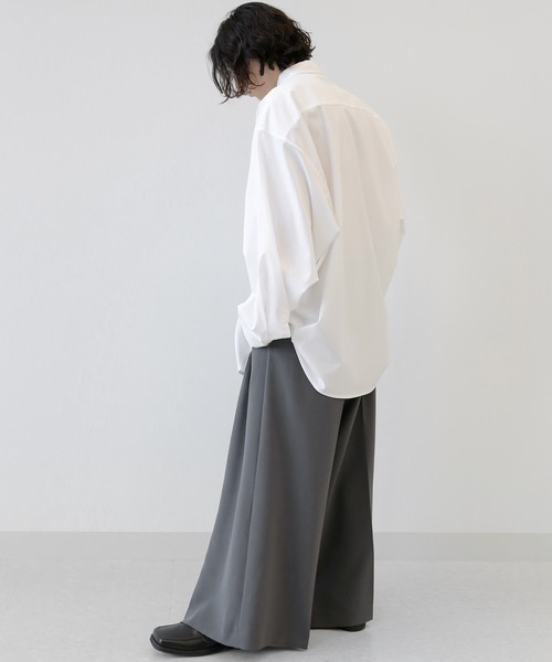 minsobi（ミンソビ）の「ビッグシルエット長袖シャツ オーバーシャツ 