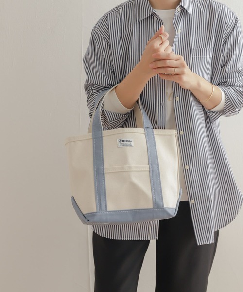 ORCIVAL（オーシバル）の「ORCIVAL　TOTE BAG SMALL（トートバッグ・レディース・アイボリー/ライトベージュ/ホワイト系その他/ブルー系その他・FREE）」の9枚目の写真