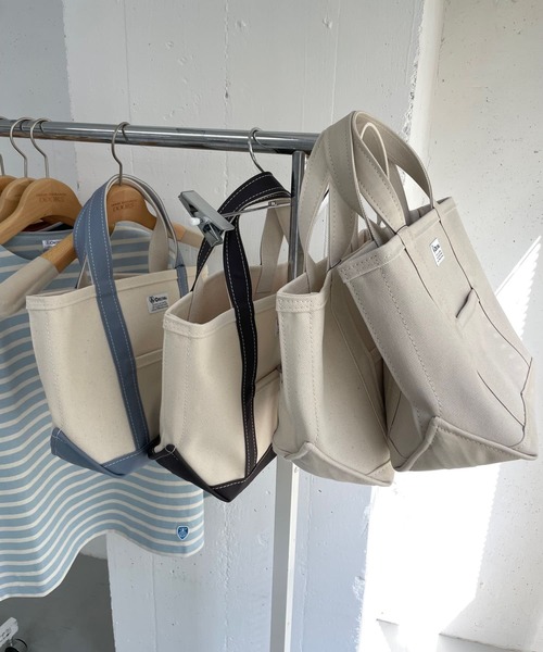 ORCIVAL（オーシバル）の「ORCIVAL　TOTE BAG SMALL（トートバッグ・レディース・アイボリー/ライトベージュ/ホワイト系その他/ブルー系その他・FREE）」の10枚目の写真