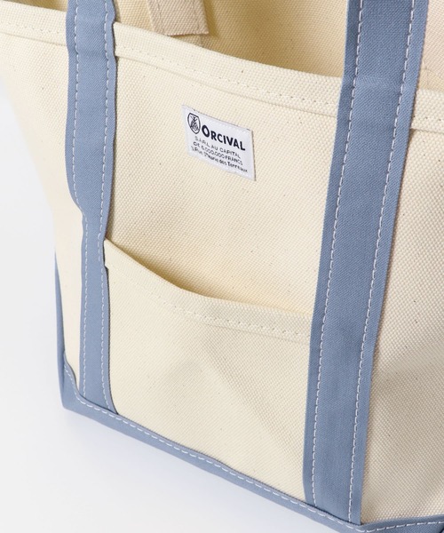 ORCIVAL（オーシバル）の「ORCIVAL　TOTE BAG SMALL（トートバッグ・レディース・アイボリー/ライトベージュ/ホワイト系その他/ブルー系その他・FREE）」の19枚目の写真