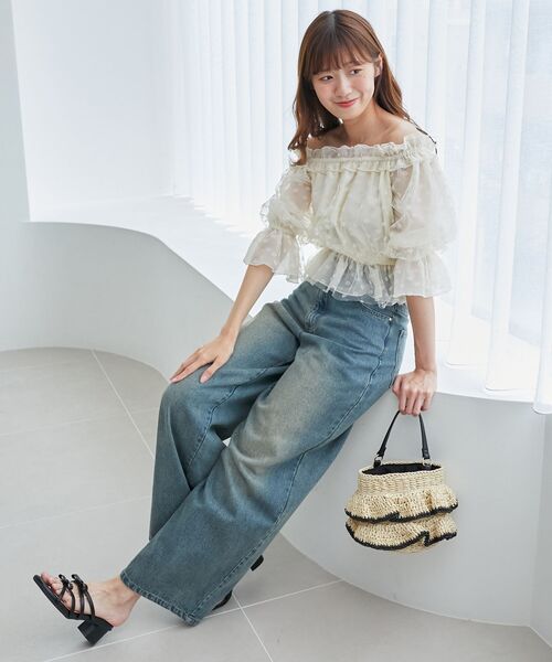 MAJESTIC LEGON(マジェスティックレゴン)の「ダブルリボンサンダル(サンダル・レディース・ブラック/アイボリー/シルバー・SMALL/MEDIUM/LARGE/X-LARGE)」の12枚目の写真