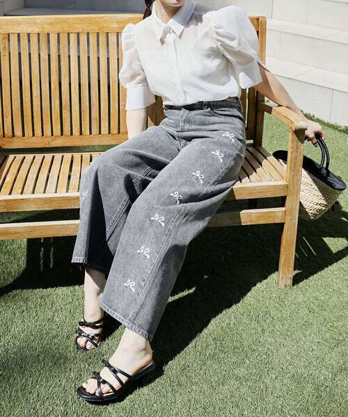 MAJESTIC LEGON(マジェスティックレゴン)の「ダブルリボンサンダル(サンダル・レディース・ブラック/アイボリー/シルバー・SMALL/MEDIUM/LARGE/X-LARGE)」の14枚目の写真