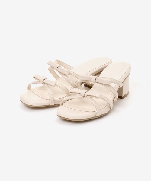 MAJESTIC LEGON(マジェスティックレゴン)の「ダブルリボンサンダル(サンダル・レディース・ブラック/アイボリー/シルバー・SMALL/MEDIUM/LARGE/X-LARGE)」の21枚目の写真