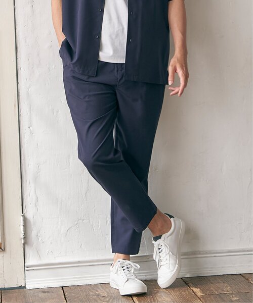 ikka(イッカ)の「【イージーケア/セットアップ対応】Reflax(R) リラックスイージーアンクルパンツ(その他パンツ・メンズ・チャコールグレー/グリーン/ダークネイビー/ベージュ・S/M/L/XL)」の15枚目の写真