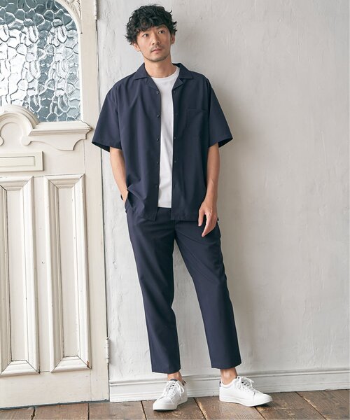 ikka(イッカ)の「【イージーケア/セットアップ対応】Reflax(R) リラックスイージーアンクルパンツ(その他パンツ・メンズ・チャコールグレー/グリーン/ダークネイビー/ベージュ・S/M/L/XL)」の17枚目の写真