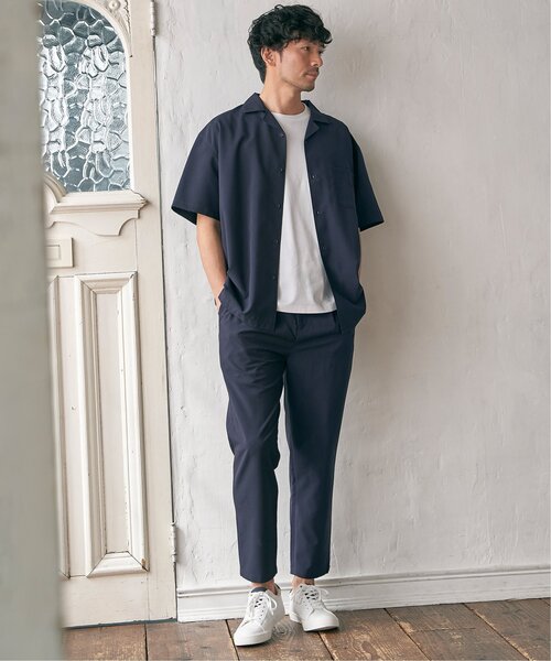 ikka(イッカ)の「【イージーケア/セットアップ対応】Reflax(R) リラックスイージーアンクルパンツ(その他パンツ・メンズ・チャコールグレー/グリーン/ダークネイビー/ベージュ・S/M/L/XL)」の18枚目の写真