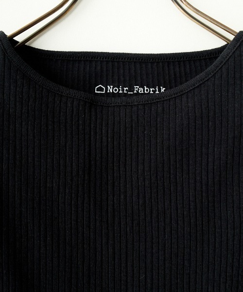 NOIR FABRIK（ヌワールファブリック）の「[NOIR FABRIK/ヌワールファブリック] ボートネック ノースリーブカットソー（タンクトップ・レディース・オフホワイト/チャコールグレー/ブルー/ブラック/ベージュ・0/1）」の8枚目の写真