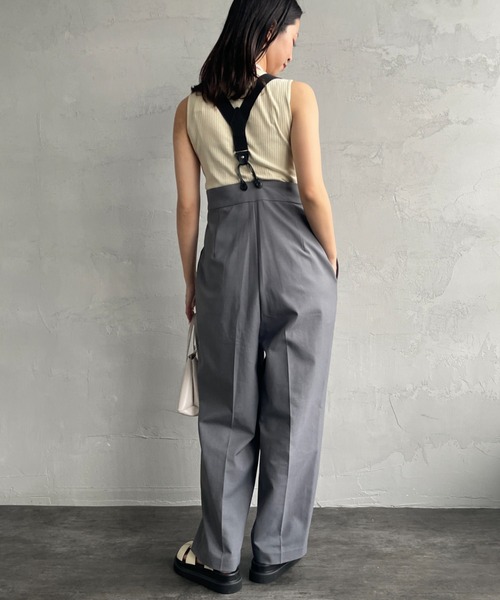 NOIR FABRIK（ヌワールファブリック）の「[NOIR FABRIK/ヌワールファブリック] ボートネック ノースリーブカットソー（タンクトップ・レディース・オフホワイト/チャコールグレー/ブルー/ブラック/ベージュ・0/1）」の21枚目の写真