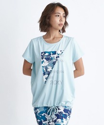 FLAMINGO TEE/ロキシー裾紐水陸両用UVカット速乾半袖Tシャツ