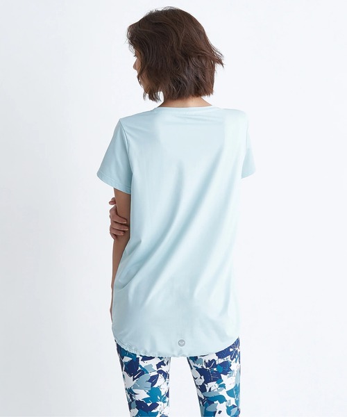 ROXY(ロキシー)の「FLAMINGO TEE/ロキシー裾紐水陸両用UVカット速乾半袖Tシャツ(Tシャツ/カットソー・レディース・グリーン/パープル/ブラック・LARGE/MEDIUM/SMALL)」の10枚目の写真