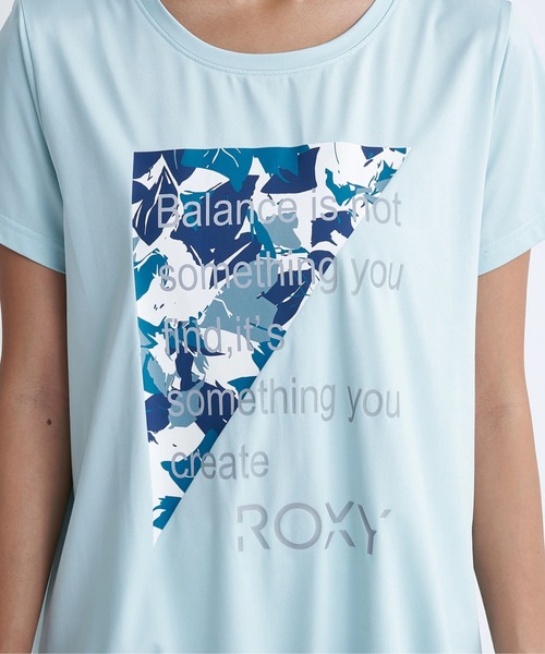 ROXY(ロキシー)の「FLAMINGO TEE/ロキシー裾紐水陸両用UVカット速乾半袖Tシャツ(Tシャツ/カットソー・レディース・グリーン/パープル/ブラック・LARGE/MEDIUM/SMALL)」の11枚目の写真