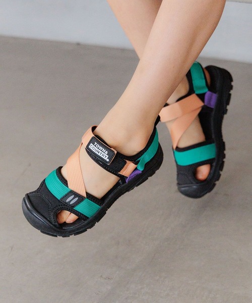 BAYFLOW（ベイフロー）の「[軽量！滑りにくく安心！]ガードテープサンダル(KIDS)（サンダル・キッズ・ブラック/カーキ/マルチ/シルバー/パープル/その他2/グリーン・17cm/18cm/19cm/20cm/21cm/22cm/23cm/23.0cm/22.0cm/18.0cm/20.0cm/21.0cm/17.0cm/19.0cm）」の7枚目の写真