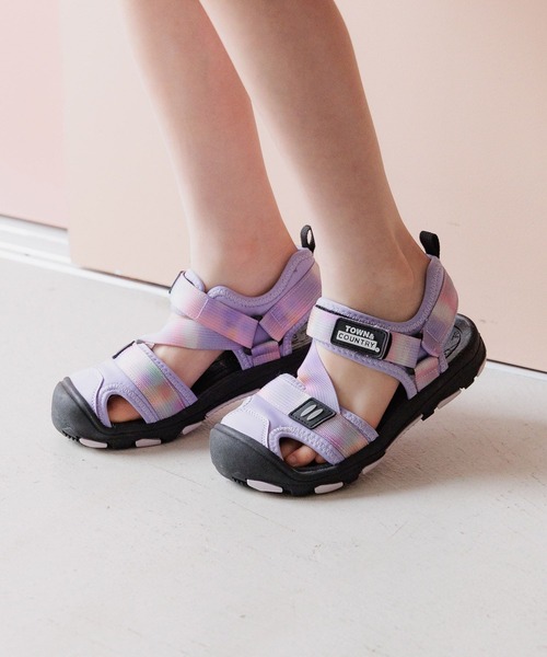 BAYFLOW（ベイフロー）の「[軽量！滑りにくく安心！]ガードテープサンダル(KIDS)（サンダル・キッズ・ブラック/カーキ/マルチ/シルバー/パープル/その他2/グリーン・17cm/18cm/19cm/20cm/21cm/22cm/23cm/23.0cm/22.0cm/18.0cm/20.0cm/21.0cm/17.0cm/19.0cm）」の20枚目の写真