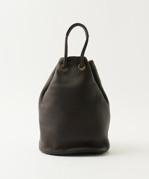 EDIFICE(エディフィス)の「【S.MANO / エス マーノ】DRAWSTRING BAG SMALL(ショルダーバッグ・メンズ・ブラウン・FREE)」の14枚目の写真