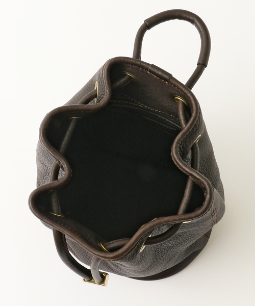 EDIFICE(エディフィス)の「【S.MANO / エス マーノ】DRAWSTRING BAG SMALL(ショルダーバッグ・メンズ・ブラウン・FREE)」の7枚目の写真