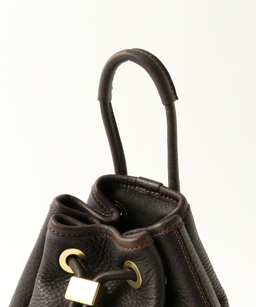 EDIFICE(エディフィス)の「【S.MANO / エス マーノ】DRAWSTRING BAG SMALL(ショルダーバッグ・メンズ・ブラウン・FREE)」の2枚目の写真