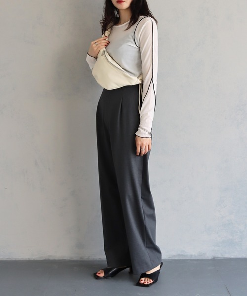 cheriella（シェリエラ）の「【cheriella】2WAYドロストショルダーバッグ 2-WAY DRAWSTRING SHOULDER BAG（ハンドバッグ・レディース・シルバー/ブラック/アイボリー・ONESIZE）」の9枚目の写真