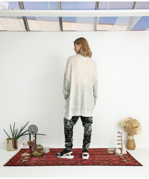 STOF（ストフ）の「STOF/ストフ/Mohair Color Layer Knit Sweater（ニット/セーター・メンズ・ブラック/ホワイト・MEDIUM/SMALL）」の15枚目の写真