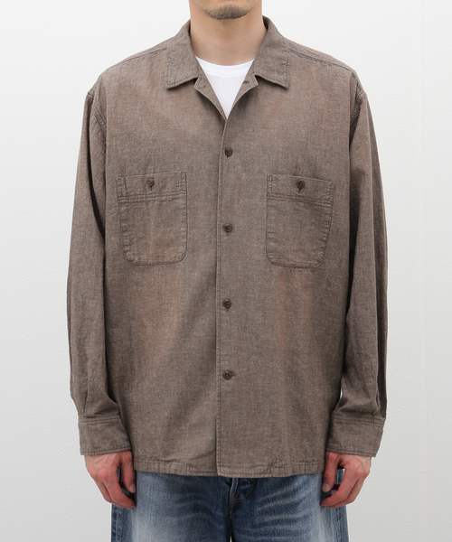 J.S.HOMESTEADジャーナルスタンダードシャンブレーシャツグレーL J.S.Homestead】CHAMBRAY L/S SHIRT（シャツ/ブラウス