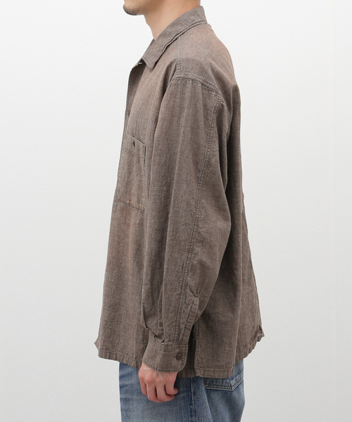 J.S.HOMESTEADジャーナルスタンダードシャンブレーシャツグレーL J.S.Homestead】CHAMBRAY L/S SHIRT（シャツ/ブラウス