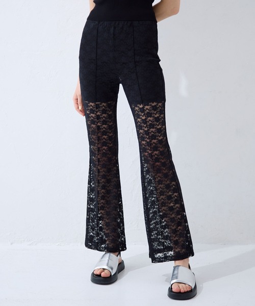 FOREVER 21(フォーエバー トゥエンティーワン)の「【2024SS】レースレギンス(その他パンツ・レディース・ブラック/ナチュラル・SMALL/MEDIUM)」の2枚目の写真