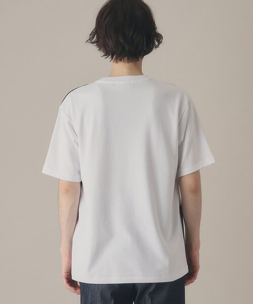 THE SHOP TK （ザ ショップ ティーケー ）の「◆【親子リンク】パネルブロッキングTシャツ（Tシャツ/カットソー・メンズ・ホワイト系7/ブラック/オフホワイト/ナチュラル・02/03/04）」の10枚目の写真