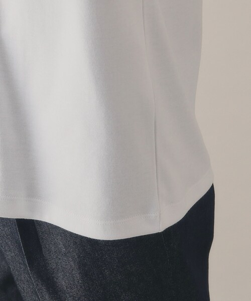 THE SHOP TK （ザ ショップ ティーケー ）の「◆【親子リンク】パネルブロッキングTシャツ（Tシャツ/カットソー・メンズ・ホワイト系7/ブラック/オフホワイト/ナチュラル・02/03/04）」の7枚目の写真