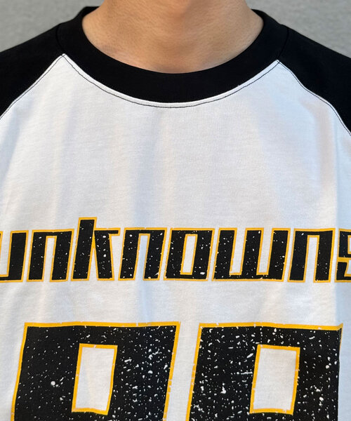 CIAOPANIC（チャオパニック）の「【ユニセックス】ホッケーグラフィックラグランTEE（Tシャツ/カットソー・レディース・レッド/ブラック/ネイビー・FREE）」の11枚目の写真