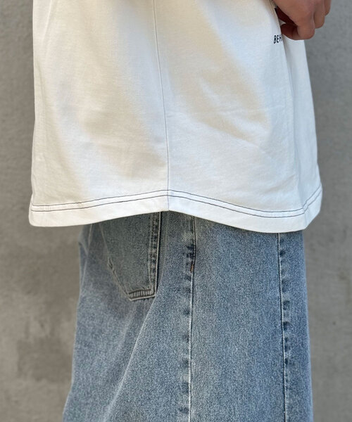 CIAOPANIC（チャオパニック）の「【ユニセックス】ホッケーグラフィックラグランTEE（Tシャツ/カットソー・レディース・レッド/ブラック/ネイビー・FREE）」の13枚目の写真