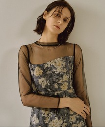 Wavy frill bustier stripe dress（ドレス）｜LE'RURE（リルアー