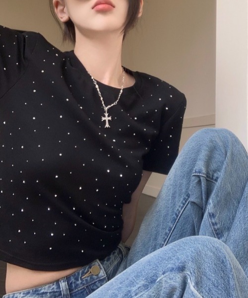 【最終値下げ！】d.i.a. ダイヤ ショート丈 オフショル トップス 2cc79e65c58f1e6626caea51365e08