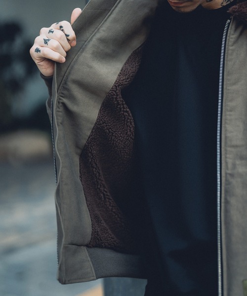 Subciety(サブサエティ)の「DOKA JKT(ミリタリージャケット・メンズ・ブラック/オリーブ・X-LARGE/LARGE/MEDIUM/SMALL)」の18枚目の写真