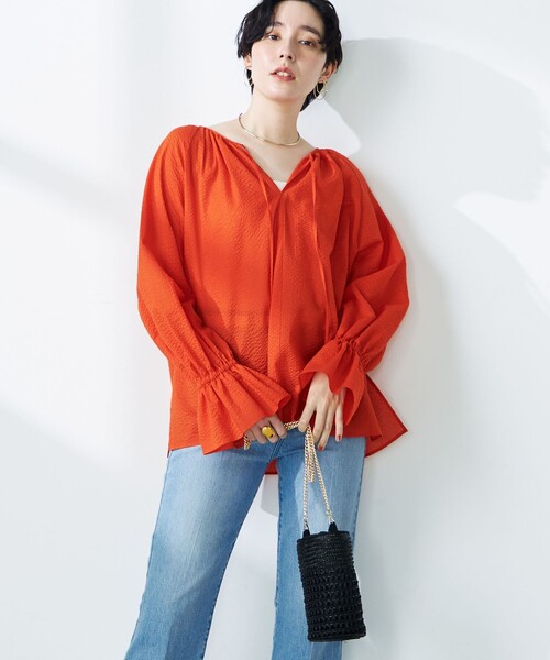 NOLLEY'S（ノーリーズ）の「キャンディスリーブ2WAYブラウス