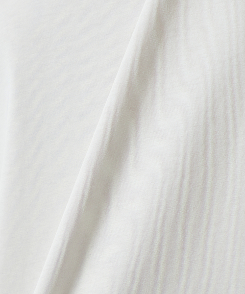 A/C DESIGN BY ALPHA CUBIC(エーシーデザインバイアルファキュービック)の「【UVカット・近赤外線カット】ロゴプリントTシャツ(Tシャツ/カットソー・レディース・オフホワイト/グリーン/ライトグレー・LL/L/M)」の11枚目の写真