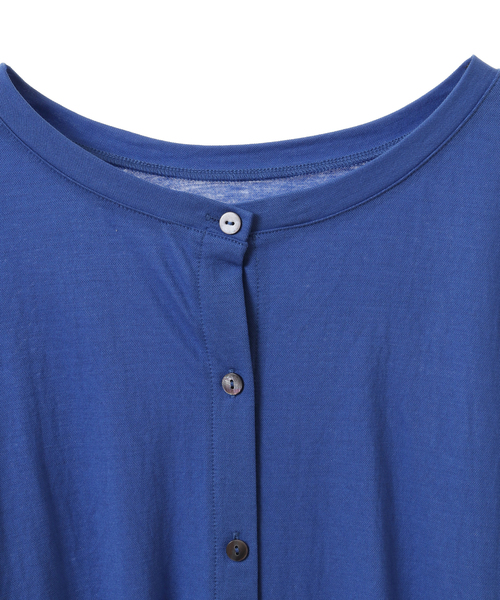 MELROSE claire(メルローズ クレール)の「【ファブリックのような2WAYで使えるカーデ&プルオーバー】(Tシャツ/カットソー・レディース・ブラック/オフホワイト/イエロー/ブルー・FREE)」の5枚目の写真