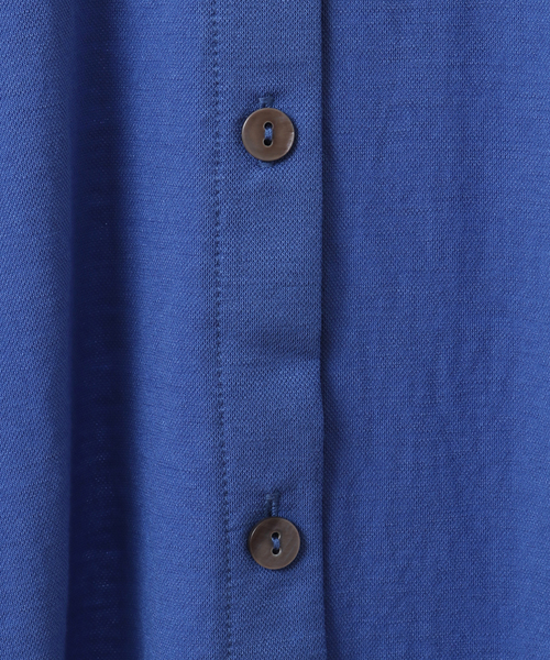 MELROSE claire(メルローズ クレール)の「【ファブリックのような2WAYで使えるカーデ&プルオーバー】(Tシャツ/カットソー・レディース・ブラック/オフホワイト/イエロー/ブルー・FREE)」の8枚目の写真