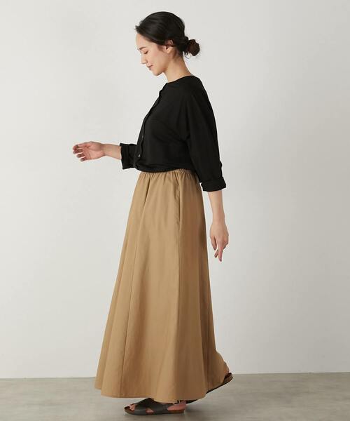 MELROSE claire(メルローズ クレール)の「【ファブリックのような2WAYで使えるカーデ&プルオーバー】(Tシャツ/カットソー・レディース・ブラック/オフホワイト/イエロー/ブルー・FREE)」の13枚目の写真