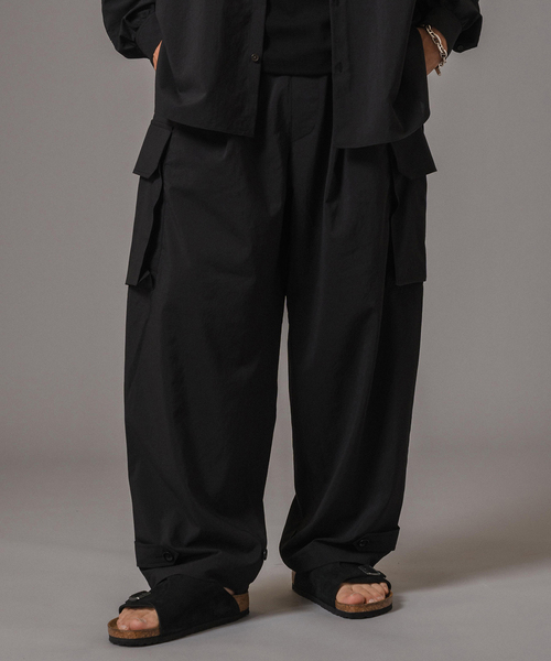 EDIFICE（エディフィス）の「T/E(ティー/イー) M-47 カーゴパンツ（カーゴパンツ・メンズ・ブラック/ネイビー・MEDIUM/LARGE）」の7枚目の写真