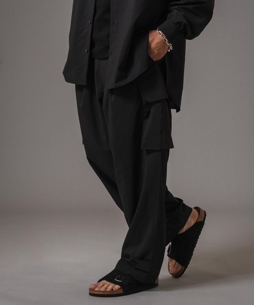 EDIFICE（エディフィス）の「T/E(ティー/イー) M-47 カーゴパンツ（カーゴパンツ・メンズ・ブラック/ネイビー・MEDIUM/LARGE）」の8枚目の写真