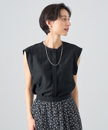 ANAYI（アナイ）の「レース+楊柳プリーツブラウス（シャツ