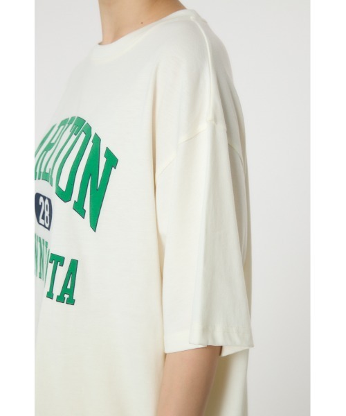 RODEO CROWNS WIDE BOWL(ロデオクラウンズワイドボウル)の「CARLTON ヴィンテージライクTシャツ(Tシャツ/カットソー・レディース・マスタード/アイボリー/ブラウン/ダークグリーン・FREE)」の13枚目の写真