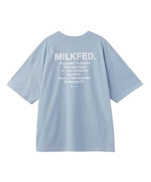 MILKFED.（ミルクフェド）の「STENCIL LOGO AND BAR WIDE S/S TEE（Tシャツ/カットソー）」