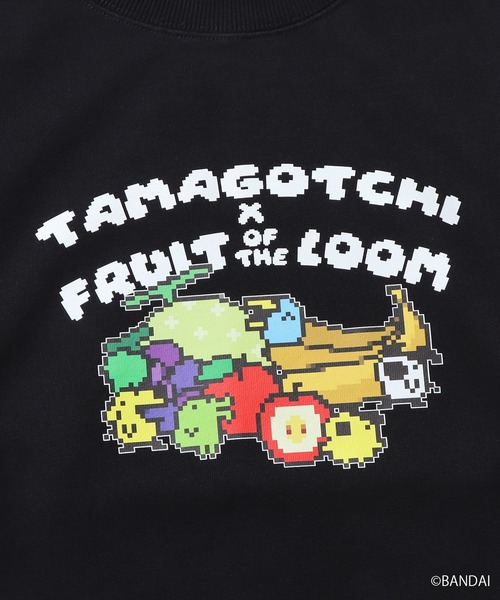 ROOPTOKYO（ループトウキョウ）の「たまごっち×FRUIT OF THE LOOM フロントプリントスウェット（スウェット・メンズ・ブラック/アイボリー/霜降りグレー・M/L/S）」の8枚目の写真